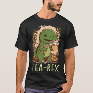 Camiseta Tiempo de té con té Rex Dinosaur rex Tyrannosauro