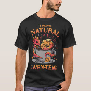 Camiseta Tiempo de té D20 - Bebida del reproductor de rollo