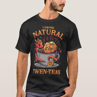 Camiseta Tiempo de té D20 - Bebida del reproductor de rollo