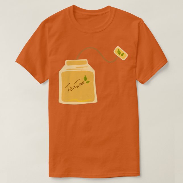 Camiseta tiempo de té de bagaje (Diseño del anverso)