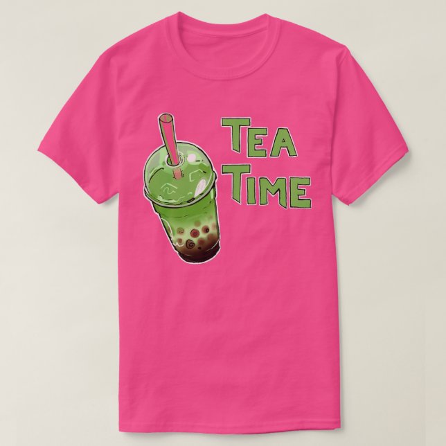 Camiseta Tiempo de té de burbuja de Itx27 (Diseño del anverso)