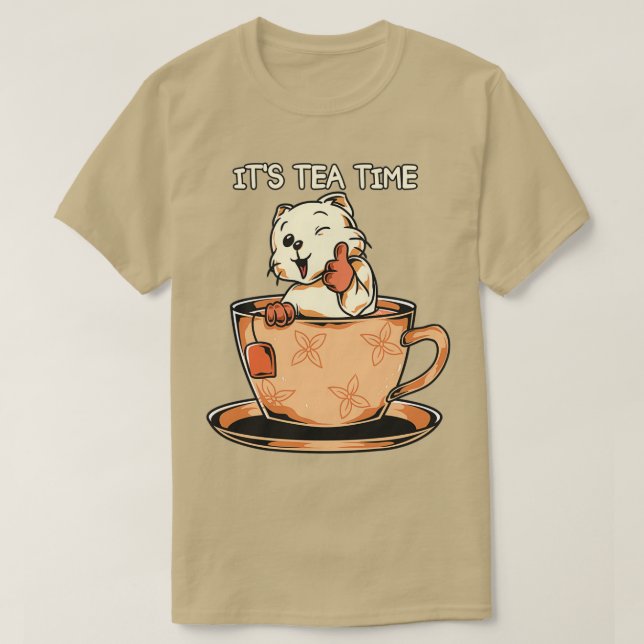 Camiseta Tiempo de té enmarcado 24 (Diseño del anverso)