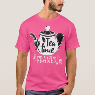 Camiseta Tiempo de té enmarcado 3