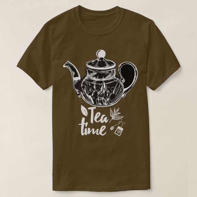 Camiseta Tiempo de té enmarcado en tu taza de té (Diseño del anverso)