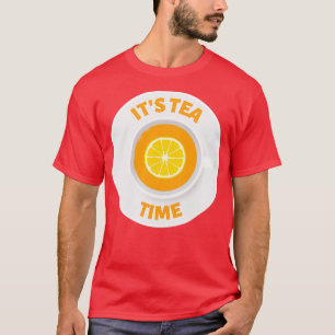 Camiseta Tiempo de té Itx27 Una taza de té con una rebanada