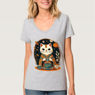 Camiseta Tiempo de té para gato japonés