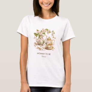Camiseta Tiempo de té / Un bebé está preparando Baby Shower