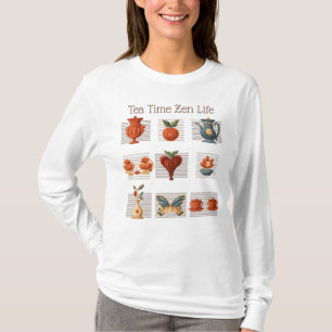 Camiseta Tiempo De Té Zen, Pintado,