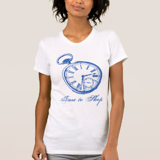 Camiseta Tiempo de tiempo de espera del reloj de bolsillo d