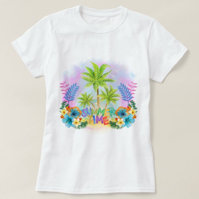 Camiseta Tiempo de verano (Diseño del anverso)