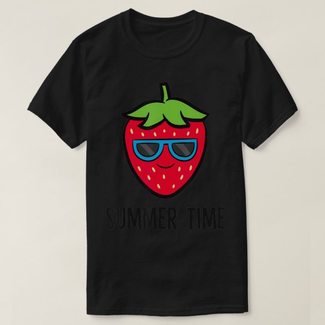 Camiseta Tiempo de verano de fresa (Diseño del anverso)