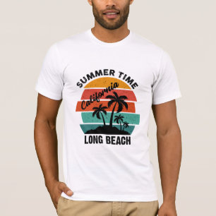 Camiseta Tiempo de verano, larga playa de California