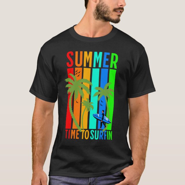 Camiseta tiempo de verano para surfin (Anverso)