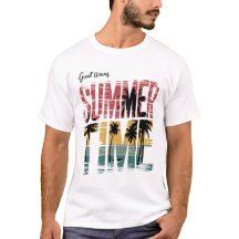 TIEMPO DE VERANO - Retro Beach Sunset Palm Trees G