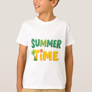 Camiseta Tiempo de verano - Tiempo de verano con árbol de p