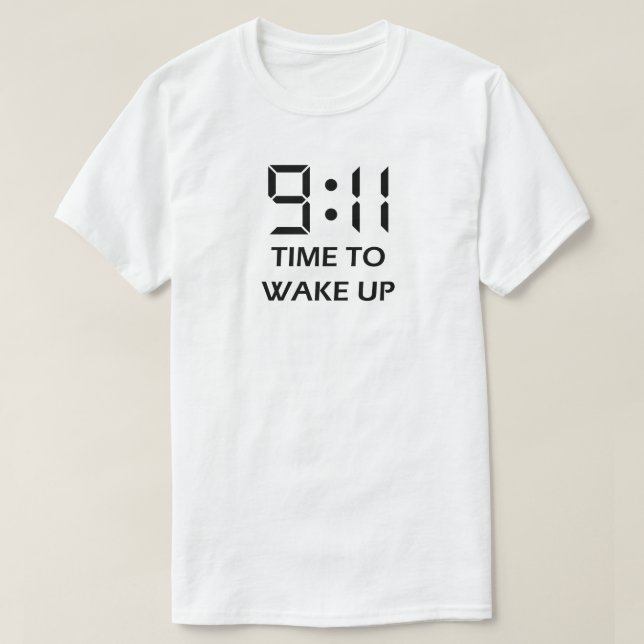 Camiseta tiempo del 9:11 para despertar