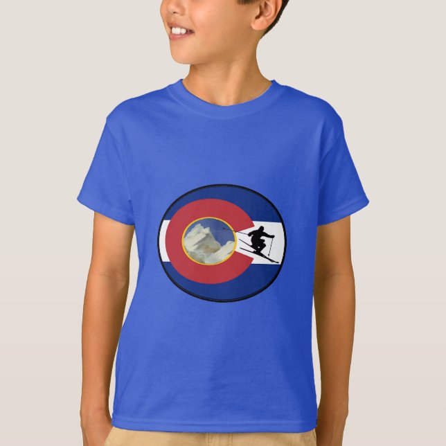 CAMISETA TIEMPO DEL ESQUÍ DE COLORADO (Anverso)