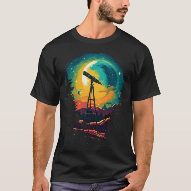Camiseta Tiempo del telescopio (Anverso)
