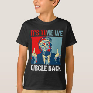 Camiseta Tiempo en que volvemos a Trump a repubicar sobre e