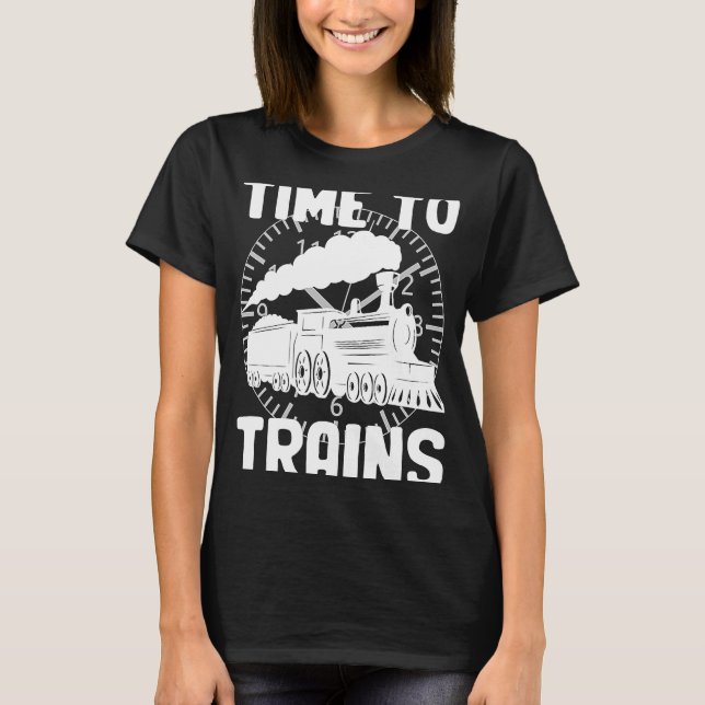 Camiseta Tiempo hasta los trenes (Anverso)