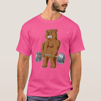 Camiseta Tiempo límite de entrenamiento de peso del oso