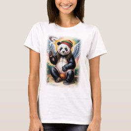 Camiseta Tiempo pacífico para esta Panda Ángel jamaicana en