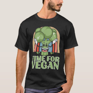 Camiseta Tiempo para brócoli vegano  Comida vegetal Brócoli