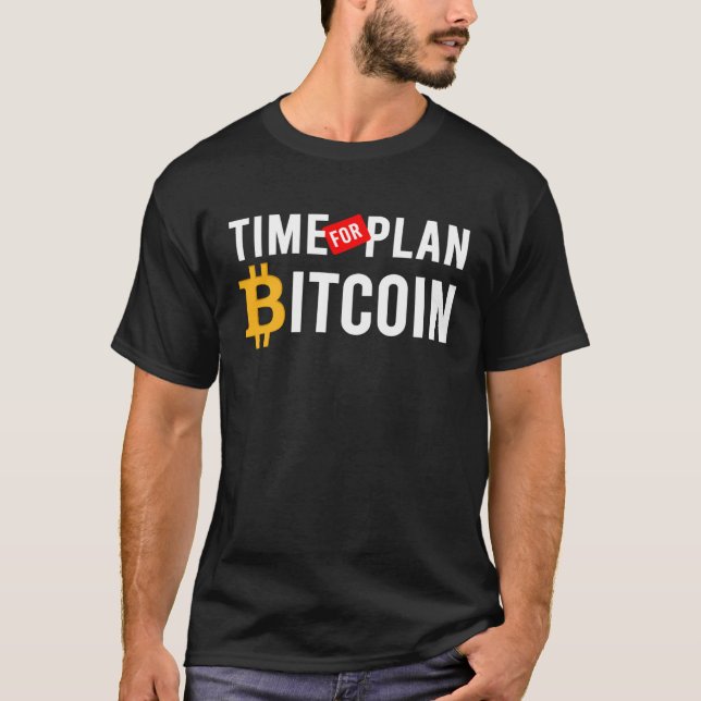 Camiseta Tiempo para criptodivisa del plan B y cadena de bl (Anverso)