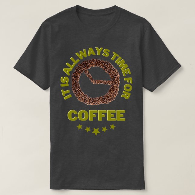 Camiseta Tiempo para el café Bohnen Lustiger Spruch 2 (Diseño del anverso)