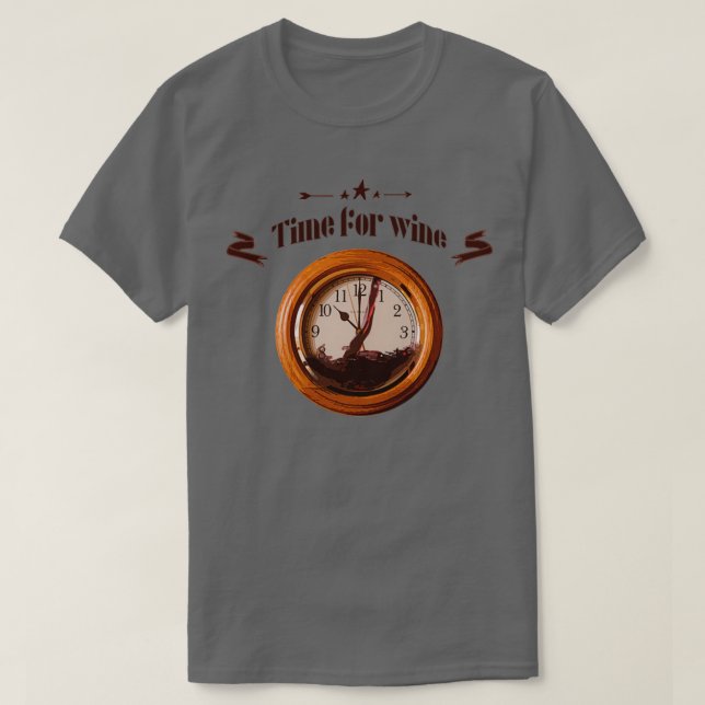 Camiseta Tiempo para el vino 1 (Diseño del anverso)