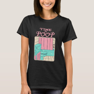 Camiseta TIEMPO PARA POOP PRESS START Diseño divertido