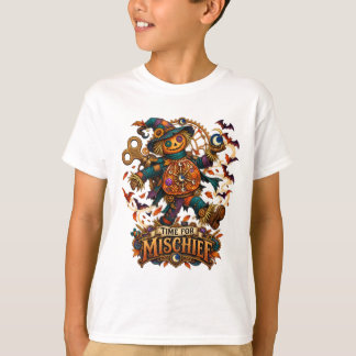 Camiseta Tiempo para travesuras: Espantapájaros mecánico