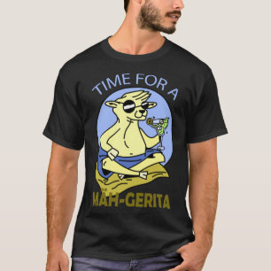 Camiseta Tiempo Para Un Cóctel De Alcohol Mäh Gerita Margar