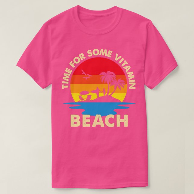 Camiseta Tiempo Para Una Playa De Vitamina (Diseño del anverso)