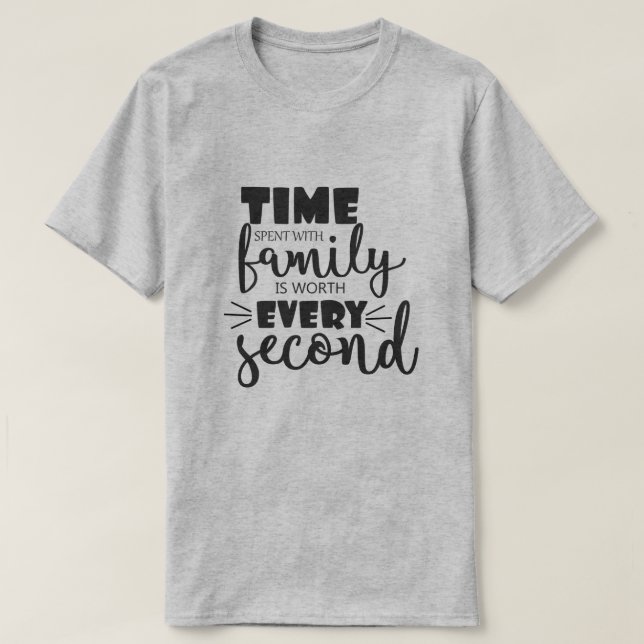 Camiseta Tiempo Pasado Con La Familia - Reunión Familiar (Diseño del anverso)