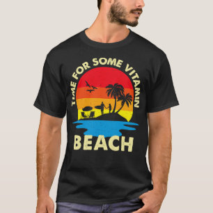 Camiseta Tiempo Retro Para Una Playa De Vitamina