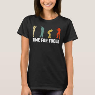 Camiseta Tiempo Retro Vintage Para Cámara Fotógrafa De Foco