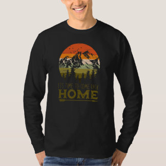 Camiseta Tiempo Vintage Para Volver A Casa Caminar Montañas