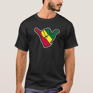 Camiseta Tiempos Buenos Reggae Shaka Surf Isla Rasta Raíces