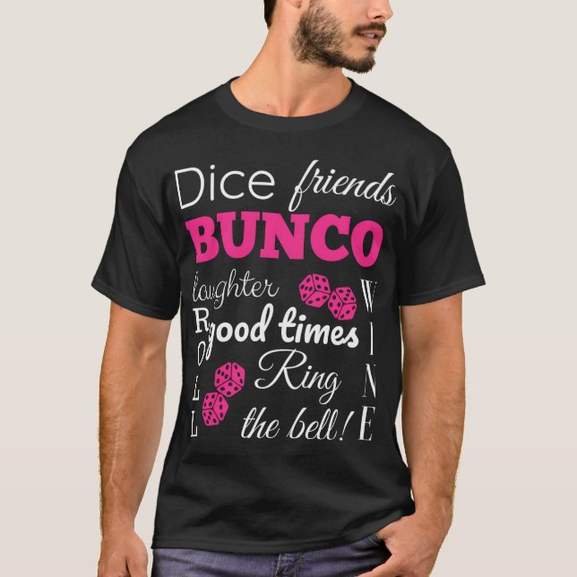 Camiseta Tiempos de dados de Bunco (Anverso)