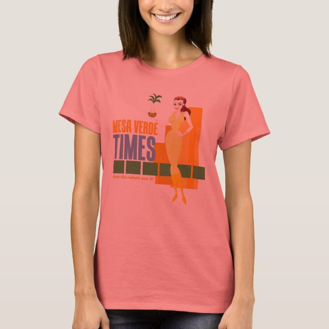 Camiseta Tiempos de Mesa Verde para chicas (Anverso)