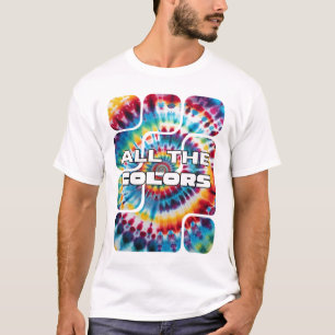 Camiseta Tiempos Retro Funky Tie-Dye