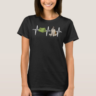 Camiseta Tienda Camping St Bernard Heartbeat Dog