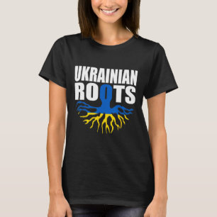 Camiseta Tienda castillo Raíces de Ucrania Bandera ucranian