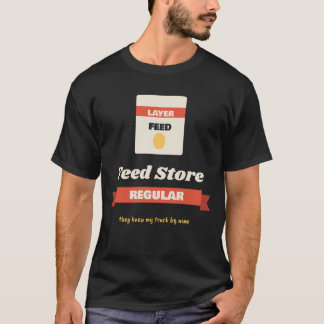 Camiseta Tienda de Alimentos para Pollos Divertidos Granja