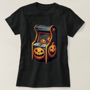 Camiseta Tienda de Arcade de Calabaza Embrujada con Estétic
