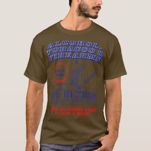 Camiseta Tienda de armas de fuego de tabaco para alcohol