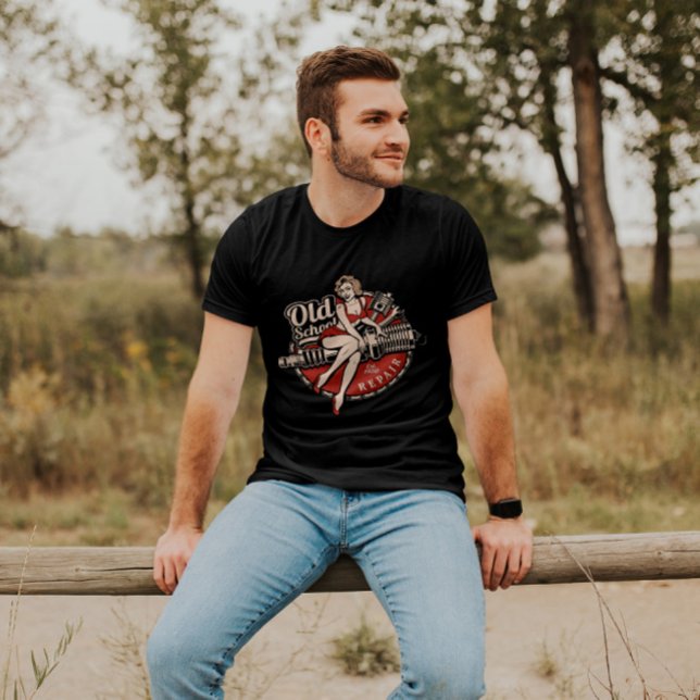 Camiseta Tienda de bicicletas Rockabilly Pin-Up Chica de lo (Subido por el creador)