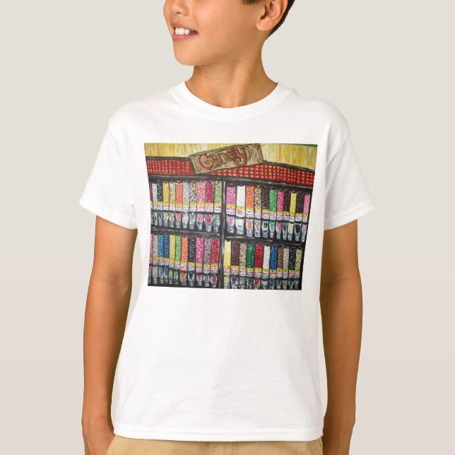 Camiseta "Tienda de chucherías sesgada " (Anverso)
