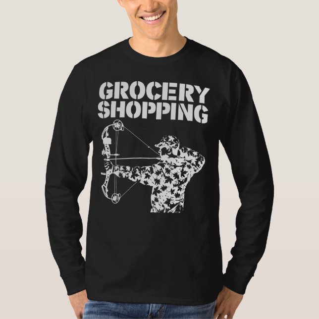 Camiseta Tienda de compras Bowhun Archer Deer Hunter (Anverso)